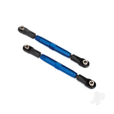 Camber links, Rear (Tubes Blue-anodised, 7075-T6 aluminium, stronger than Titanium) (73mm) (2 pcs) / rod ends (4 pcs) / aluminium wrench (1pc)