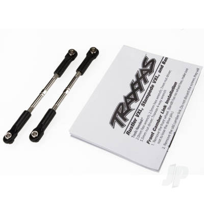 Turnbuckles, toe link, 61mm (96mm centre to Center) (2 pcs) (assembled with rod ends and hollow balls) (fits Stampede)