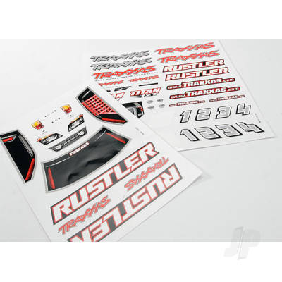 Decal sheet, Rustler