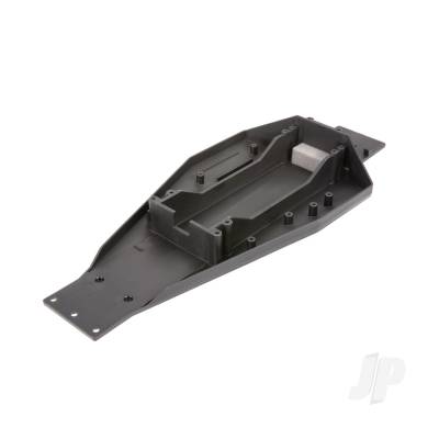 Lower Chassis (Black) (166mm long battery compartment) (fits both flat and hump style battery packs) (use only with #3725R ESC mounting plate)