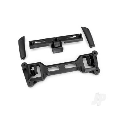 Latch, body mount, front (1), rear (1)/ latch mounts, front (left & right) (for clipless body mounting)