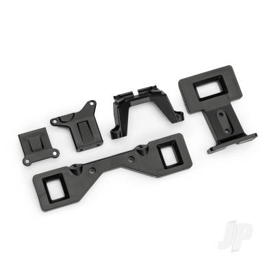 Body mounts (front & rear)/ spacer, front/ body mount bracket, rear (2) (for clipless body mounting) (fits #3695 or 9495 transmission)