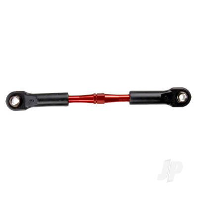 Turnbuckle, aluminium (Red-anodised), camber link, Rear, 49mm (1pc) (assembled with rod ends & hollow balls) (See part 3741X for complete camber link Set)