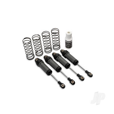 Ultra Shocks (Grey) (long) (complete w, spring pre-load spacers & springs) (4)