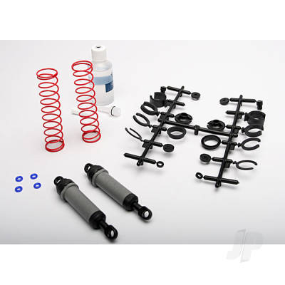 Ultra shocks (Grey) (XX-Long) (complete with spring pre-load spacers & springs) (Rear) (2 pcs)