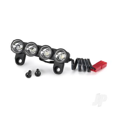 LED light bar, Front (assembled)/ 3x8 BCS (2)/ 2.5x8 BCS (2) (requires front bumper #3735 for 2WD Rustler or Bandit)