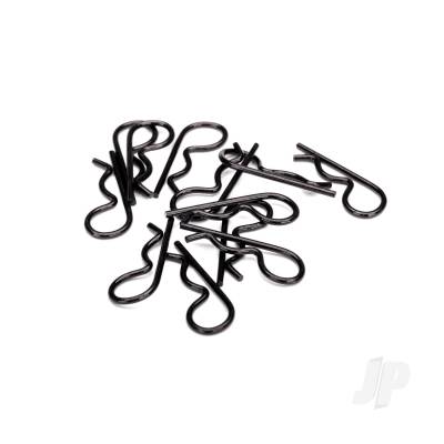 Body clips, heavy duty (Black) (12 pcs)