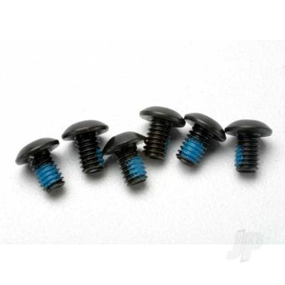 Screws, 4x6mm button-head machine (hex drive) (with threadlock) (6 pcs)