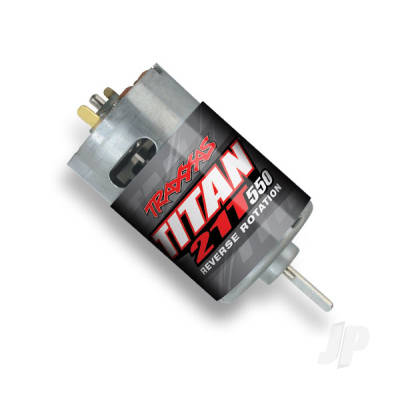 Titan 550 Brushed Motor, Reverse Rotation (21-Turn / 14 volts)