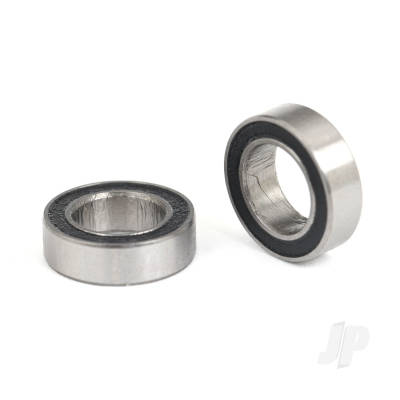 Ball bearings, Black rubber sealed (6x10x3mm) (2 pcs)