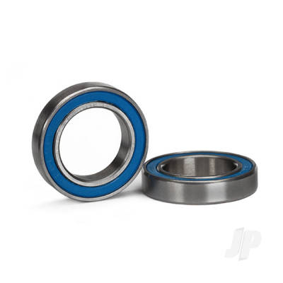 Ball bearings, Blue rubber sealed (15x24x5mm) (2 pcs)