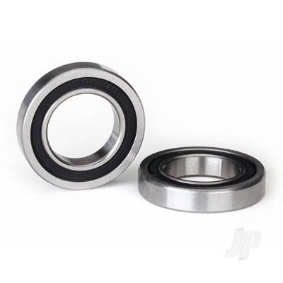 Ball bearings, Black rubber sealed (15x26x5mm) (2 pcs)