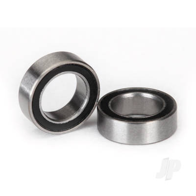 Ball bearings, Black rubber sealed (5x8x2.5mm) (2 pcs)