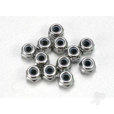 Nuts, 2.5mm nylon locking (12 pcs)
