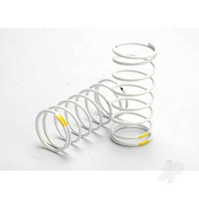 Spring, shock (White) (GTR) (Front 0.7 Yellow) (1 pair)