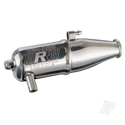 Tuned pipe, Resonator, R.O.A.R. legal (dual-chamber, enhances mid to high-rpm power) (for Jato, N. Rustler, N. 4-Tec with TRX Racing Engines)