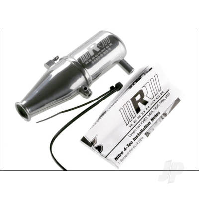 Tuned pipe, Resonator, R.O.A.R. legal (single-chamber, enhances low to mid-rpm power) (for Revo & Slayer with TRX Racing Engines)