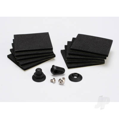 Hatch post / hull water outlet / foam pads (10 pcs) / washer (1pc) / 4x8mm BCS, stainless Steel / 3x4mm BCS, stainless Steel