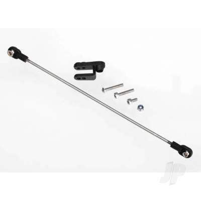 Rudder pushrod, assembled / servo horn / 3x18mm BCS (stainless) (1pc) / 3x15mm CS (stainless) (1pc) / 3x6mm CS (stainless) (1pc) / NL 3.0 (1pc)