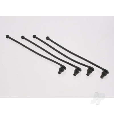 Body clip retainer, Black (4 pcs)