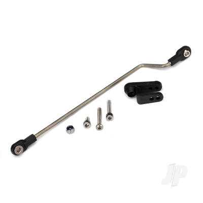 Rudder pushrod, assembled / servo horn / 3x18mm BCS (stainless) (1pc) / 3x15mm CS (stainless) (1pc) / 3x6mm CS (stainless) (1pc) / NL 3.0 (1pc)