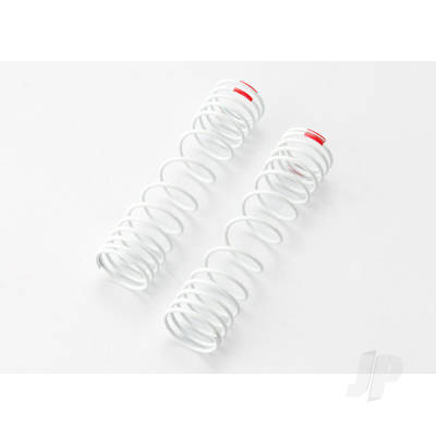 Springs, Rear (White) (progressive rate) (2 pcs) (fits #5862 aluminium Big Bore shocks)