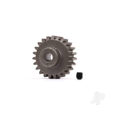 Gear, 23-T pinion (1.0 metric pitch) (fits 5mm shaft)/ set screw (for use only with steel spur gears)