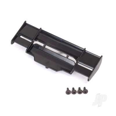 Wing, Rustler 4X4 (Black) / 3x8mm FCS (3 pcs)