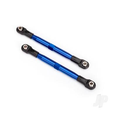 Toe links (Tubes Blue-anodised, 7075-T6 aluminium, stronger than Titanium) (87mm) (2 pcs) / rod ends (4 pcs) / aluminium wrench (1pc)