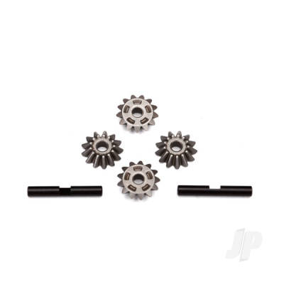 Gear Set, centre Differential (output gears (2 pcs) / spider gears (4 pcs) / spider gear shaft (2 pcs))