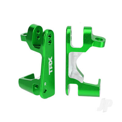 Caster blocks (C-Hubs), 6061-T6 aluminium (Green-anodised) (left & right)