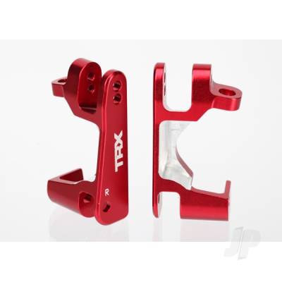 Caster blocks (C-Hubs), 6061-T6 aluminium (Red-anodised) (left & right)