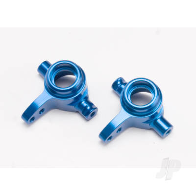 Steering blocks, 6061-T6 aluminium (Blue-anodised), left & right