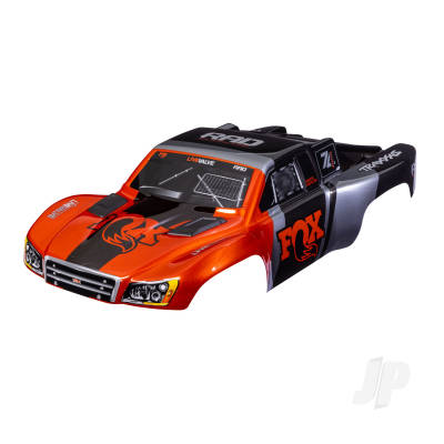 Body, Slash VXL 2WD (also fits Slash 4X4), Fox Edition (painted, decals applied) (assembled with front & rear latches for clipless mounting)