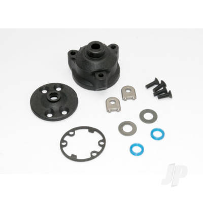 Housing, centre Differential / x-ring gaskets (2 pcs) / ring gear gasket / bushings (2 pcs) / 5x10x0.5 TW (2 pcs) / CCS 2.5x8 (4 pcs)