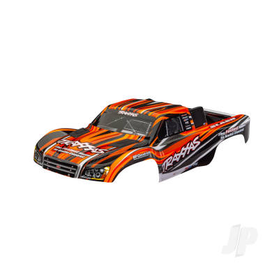 Body, Slash 4X4 (also fits Slash VXL & Slash 2WD), Orange (painted, decals applied) (assembled with front & rear latches for clipless mounting)