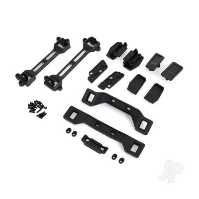 Body conversion kit, Slash 4X4 (includes front & rear body mounts, latches, hardware) (for clipless mounting)
