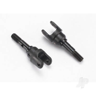 Stub axle, Steel (2 pcs) / yokes (2 pcs) (assembled)