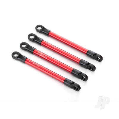 Push rods, aluminium (Red-anodised) (4 pcs) (assembled with rod ends)