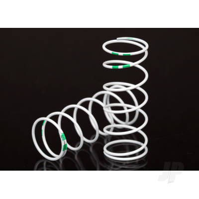 Spring, shock, White (GTR Long) (0.653 rate Green) (1 pair)