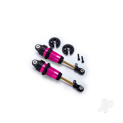 Shocks, GTR long Pink-anodised, PTFE-coated bodies with TiN shafts (fully assembled, without springs) (2)