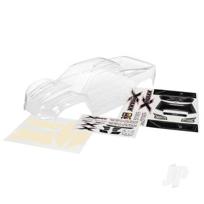 Body, X-Maxx (Clear, trimmed, requires painting) / window masks / decal sheet