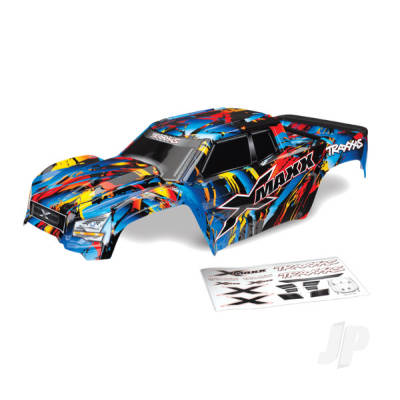 Body, X-Maxx, Rock n' Roll (painted, decals applied) (assembled with tailgate protector)