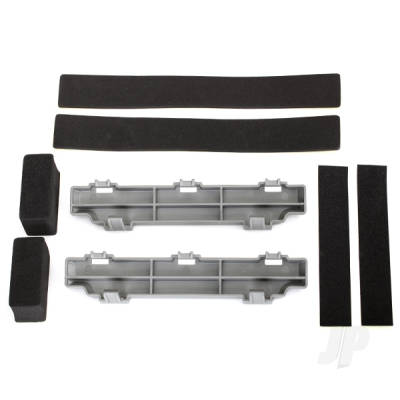 Spacer, battery compartment (2 pcs) / foam blocks (4 pcs) / foam pad (2 pcs)