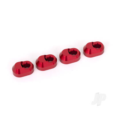 Suspension pin retainer, 6061-T6 aluminium (Red-anodised) (4 pcs)