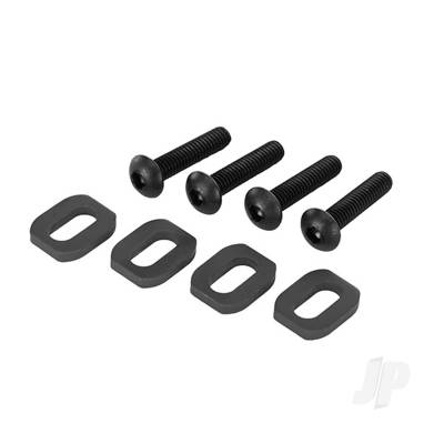Washers, motor mount, steel (4), 4x18mm BCS (4)