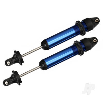 Shocks, GTX, aluminium (Blue-anodised) (fully assembled without springs) (2 pcs)