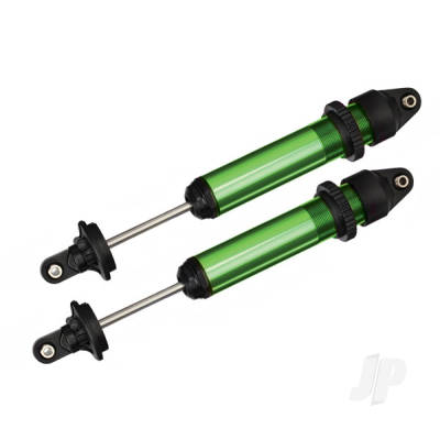 Shocks, GTX, aluminium (Green-anodised) (fully assembled without springs) (2 pcs)