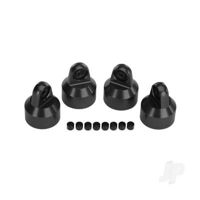 Shock caps, aluminium (Hard-anodised, PTFE-coated), GTX shocks (4 pcs) / spacers (8 pcs)