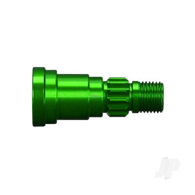 Stub axle, aluminium (Green-anodised) (1pc) (use only with #7750X driveshaft)